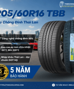 205/60R16 TBB Lốp Chống Đinh Thái Lan – Lốp xe Mitsubishi Xpander, Ford EcoSport, Mazda 3