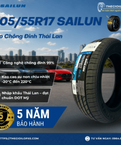 Lốp Chống Đinh 205/55R17 Sailun Việt Nam - Lốp Xe Ev Vinfast VF5 - Mitsubishi Xpander Cross, Premium